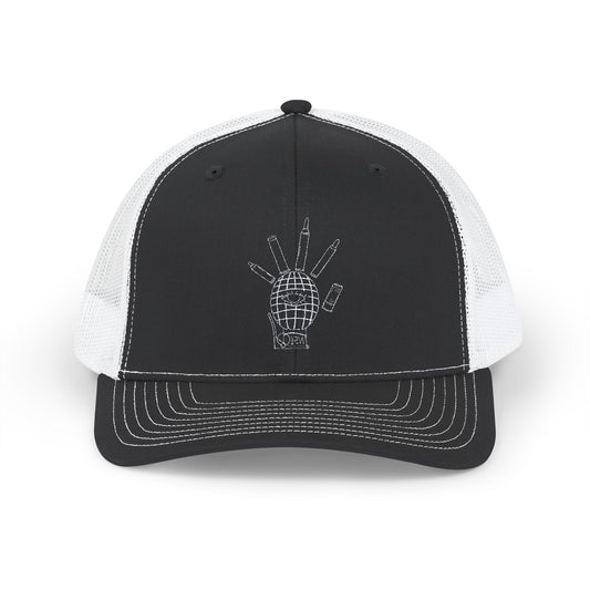 "Gentle touch" embroidered trucker cap